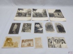 Lote de 12 fotos antigas para colecionador. Medindo maior: 22,5 cm x 18 cm.