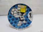 Prato decorativo para colecionador da Copa do Mundo 2014 em porcelana. Medindo 21cm de diâmetro.