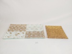 Lote 2 Travessas em Vidro Pintado sendo 1 retangular em vidro bugatti  e 1 quadrada. Medida:22 cm x 39 cm e 19 cm x 19 cm