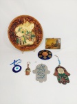 Lote Judaico 7 Peças Decorativas Diversas . Medida:Prato 27 cm e menor 5 cm