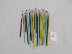 Lote de 24 pincéis diversos para pintura, sem uso, da marca Tigre. Tamanho diversos.