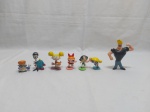 Lote de 7 bonecos diversos de personagens da Cartoon Network. Medindo o maior 13cm de altura.