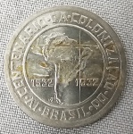 NUMISMÁTICA, Brasil, República, uma (1) moeda em Cu-Ni de 400 Reis 1932, comemorativa aos 400 anos da colonização do Brasil, da série vicentina, pois o início da colonização se deu na Vila de São Vicente em São Paulo, excelente estado de conservação.