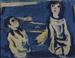 Moshe Mokady (Israel, 1902 - 1975), " Sem título". OSTSM (óleo sobre tela sobre madeira), Assinado. Med 26 x 32,5 cm (MI); 46,5 x 59 cm (ME). Marcas do tempo. Sujidade sobre a camada pictórica. Pequenas perdas. Coleção Particular Rio de Janeiro/RJ. Nota Biográfica: Moshe Mokady nasceu em Tarnow, Polônia e se mudou com esta família para Viena em 1914, onde estudou com Lazar Krestin. Nos anos de 1916-1920, estudou música em Zurique, bem como pintura, e caiu sob a influência do trabalho simbolista romântico de Ferdinand Hodler. Em 1920 Mokady emigrou para a Palestina e entre 1920-27 foi um participante proeminente nas primeiras exposições de arte "israelense". Em 1927, Mokady partiu para Paris, onde seu trabalho foi cada vez mais influenciado pelos artistas da Escola de Paris. Ele retornou a Israel em 1932.Este trabalho é um belo exemplo da monumentalidade pensativa que o trabalho de Mokady alcançou depois que ele absorveu as realizações da Escola de Paris. Neste período, Mokady atingiu a maturidade artística, com a tonalidade representando um estado de alma poderosamente sentido. Em 1999, o Museu de Arte de Tel Aviv realizou uma grande retrospectiva da obra do artista. Fonte : https://www.sothebys.com/en/auctions/ecatalogue/2005/israeli-and-international-art-n08076/lot.22.html. Nota : De acordo com o item 3 dos termos e condições - 3. As peças estrangeiras, sejam quadros e ou esculturas, serão sempre vendidas como Atribuídas.