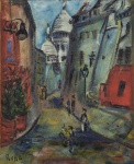 Irena Hassenberg ou pseudônimo Irène Reno, (Polônia, 1884 - Paris, 1953), "Sem título". Óleo sobre duas placas industrializadas fixadas sobre cartão.  Assinado na frente e verso 'Reno". Localizada Paris. datada de 1932. Artista ativa na França. Med 46 x 38 cm (MI); 56 x 48 cm (ME). Artista ativa na França. Sujidade sobre a camada pictórica. Pequenas perdas pictóricas e  de suporte devido antiga ação de cupim. Coleção Particular Rio de Janeiro/RJ. Nota Biográfica: Irène Reno, pseudônimo de Rena Hassenberg, nascida em Varsóvia em 29 de abril de 1884 e falecida no 13º arrondissement de Paris em 19 de fevereiro de 1953 Ela é uma pintora e litógrafa francesa (obteve a cidadania em 1926), original polonesa. Ele morava no boulevard Raspail, 220, em Paris. Nota : De acordo com o item 3 dos termos e condições - 3. As peças estrangeiras, sejam quadros e ou esculturas, serão sempre vendidas como Atribuídas.