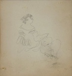 Jules Pascin (Bulgaria, 1885 - 1930), "Sem Título". Ponta Seca sobre papel sem tiragem aparente. Assinado. Ativo na França. Med 20 x 19 cm (MI); 47 X 45,5 CM (ME).  Marcas do tempo. Sujidade e pequenas perdas no papel. .Coleção Particular Rio de Janeiro/RJ. Nota Biográfica: Jules Pascin é o pseudônimo de Julius Mordecai Pincas.  Julius Pincas era filho de pai sefardita e mãe servo-italiana. Começou na Alemanha como caricaturista com sucesso. Adotou o pseudônimo de Jules Pascin após chegar a Paris em dezembro de 1905, como parte da grande emigração de criatividade artística no início do século XX. Pascin viveu nos Estados Unidos de 1914 até 1920.Pascin visitou a Bulgária em 1923/1924. De volta para França, consagrou-se como autor de desenhos e aquarelas, sobretudo de retratos de modelos femininos, entre eles da sua esposa Hermine David e da sua amiga Lucy Krogh.Apesar de estar constantemente em festas, Pascin criou milhares de aquarelas e rascunhos, além de desenhos e caricaturas que vendia a jornalis e revistas. Estudou a arte do desenho na Academia Colarossi e, como Henri de Toulouse-Lautrec antes dele, desenhou o ambiente que o rodeava e aos seus amigos, tanto masculinos quanto femininos. Queria tornar-se um pintor sério, mas com o tempo deprimiu-se profundamente ao ser incapaz de conseguir um sucesso de crítica com os seus esforços.Durante os anos 1920, Pascin pintou, sobretudo, frágeis petites filles, prostitutas aguardando clientes, ou modelos esperando que acabe o posado. As suas pinturas vendiam-se, mas o dinheiro gastava-o com rapidez. Fonte : https://pt.wikipedia.org/wiki/Jules_Pascin . Nota : De acordo com o item 3 dos termos e condições - 3. As peças estrangeiras, sejam quadros e ou esculturas, serão sempre vendidas como Atribuídas.