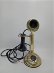 Belíssimo Telefone todo em bronze, Kellogg Chicago USA PATD Nov. 26. 1901, em ótimo estado, não testado