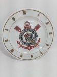 Relógio no prato, Corinthians, no estado, não testado, uma lasquinha, 25 cm