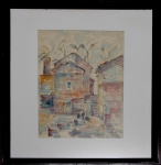 Zorloni, `Ruela`, Aquarela, 30 x 21, datado em 1996, assinatura no canto inferior direito.