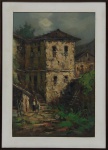 J.L. Zechetto, `Ouro Preto - MG`, Óleo sobre Tela, 60 x 40, datado em 1975, assinatura no canto inferior esquerdo.