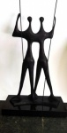 Bruno Giorgi "Candangos", Escultura em Bronze patinado, 122 cm de Altura x 70 cm de Largura.