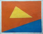 Dionisio Del Santo, `Geométrico`, Técnica Mista, 16 x 20, datado em 1989, assinatura no canto inferior direito.