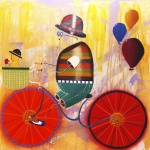 Alemão, `Beterraba`, Técnica Mista, 70 x 70, datado em 2014, assinatura no canto inferior esquerdo, sem moldura, com certificado assinado pelo artista.