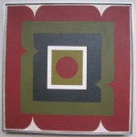 Ivan Serpa - Série Amazônia - Medindo 40x40 datado de 2-4-68 - assinatura no verso - verso