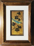 Dario Mecatti, `Passaro`, Óleo Sobre Madeira, 25 x 13, assinatura no canto inferior direito.