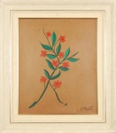 Dario Mecatti, Flores, Óleo sobre Papel , 40 x 33, assinatura no canto inferior direito.