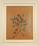 Dario Mecatti, Flores, Óleo sobre Papel , 40 x 33, assinatura no canto inferior esquerdo.