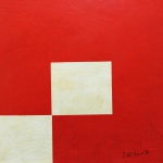 Dionisio Del Santo, `Geométrico`, Óleo Sobre Cartão, 25 x 25, assinatura no canto inferior direito.