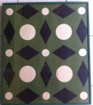 Athos Bulcão, Geométrico, Óleo Sobre Cartão, 82 x 69, datado em 1959, assinatura no canto inferior direito.