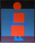 Dionisio Del Santo, `Figura`, Óleo sobre Tela, 73 x 60, datado em 1980, assinatura no canto inferior direito.
