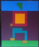 Dionisio Del Santo, Figura, Óleo sobre Tela, 73 x 60, datado em 1980, assinatura no canto inferior direito.