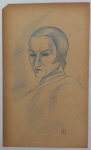 Ismael Nery, `Figura`, Desenho, 15 x 24, assinatura no canto inferior direito.