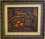 Aldo Bonadei, `Natureza Morta`, Óleo sobre Tela, 37 x 45, datado em 1967, assinatura no canto inferior esquerdo.