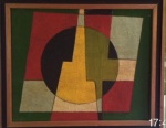 Mario Silésio , Geométrico, Óleo Sobre Cartão, 23 x 28, datado em 1959, assinatura no canto inferior direito, sem moldura.