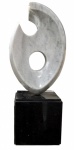 Bruno Giorgi, Escultura em Mármore, Flama med. 50 cm, com base 75 cm