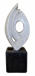 Bruno Giorgi, Escultura em Mármore, Labareda - med. 59 cm - com base 87 cm.