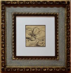 Aldo Bonadei, `Vaso com Flores`, Aguada, 14 x 13, assinatura no canto inferior direito.