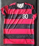 Camisa do Flamengo comemorativa  com assinatura de Gabi gol, vitinho, Arrascaeta, jogadores campeão da libertadores , brune Henrique,