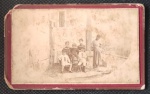 Antiga fotografia com escrava, final séc XIX. med. 6cm x 10cm. No estado