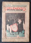 Colecionismo - edição maravilhosa suplemento juvenil ano um, edição de 19 de dezembro 1934 apresentando desgastes e páginas amareladas do tempo no estado.