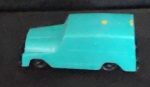 Colecionismo - Antigo carrinho Toddy em plástico na cor azul e preto. Med.2cm x 2cm x 6cm