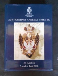 Livro Auktionshaus Andreas Thies Ek, catálogo de medalhas e condecorações alemães de cotação internacional. Em língua estrangeira.