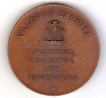Medalha do Centenário do Falecimento de Vilagran Cabrita - Patrono da Arma de Engenharia - 1956 - Bronze - Mede: 50 mm 
