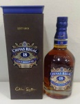 Garrafa de  WHISKY - CHIVAS REGAL 18   - COLIN SCOTT - GOLD SIGNATURE  - Lacrado 