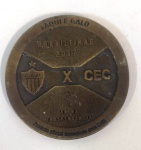 Medalha do Clube Atlético Mineiro - Brasileirão 2017 - Atlético e Cuiabá  - Bronze - lacrada - Mede: 50 mm