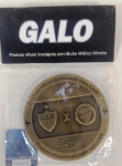 Medalha do Clube Atlético Mineiro - Brasileirão 2017 - Atlético e Santa Cruz- Bronze - lacrada - Mede: 50 mm