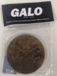 Medalha do Clube Atlético Mineiro - Brasileirão 2017 - Atlético e Santos - Bronze - lacrada - Mede: 50 mm