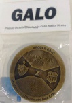 Medalha do Clube Atlético Mineiro - Brasileirão 2017 - Atlético e Ponte Preta  - Bronze - lacrada - Mede: 50 mm