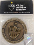 Medalha do Clube Atlético Mineiro -Libertadores  - Atlético e Club Liberdad  - Bronze - lacrada - Mede: 50 mm