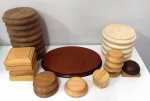 Kit de bases para dioramas em madeira - diversos tamanhos e medidas .