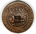 Moeda de Cobre - cat: C323 - XL RÉIS COM CARIMBO DE ESCUDETE - 1790