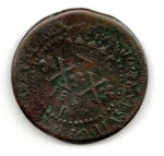 Moeda de Cobre - cat: C508- XX RÉIS  - 1822- LETRA R