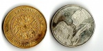 Par de tokens portugueses - CONIMBRICA - materiais diferentes 