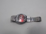 Relógio Seiko 5 funcionando, original, fundo vermelho, no estado, caixa (4 cm)