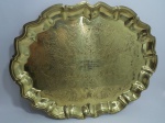 Bandeja em metal, em homenagem Jubileu de Ouro, no estado, (46x37 cm)