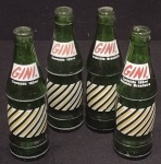 4 Vasilhames Gini;185ml item Raro para Coleção;Vejam as Fotos!